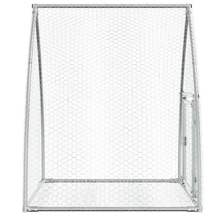 Vidaxl Klatka Dla Królika, Srebrna, 100X105X120Cm, Stal Galwanizowana