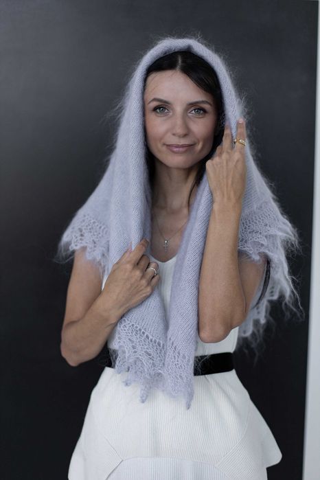 Chusta bogata i elegancka – Handmade z naturalnej wełny koziej