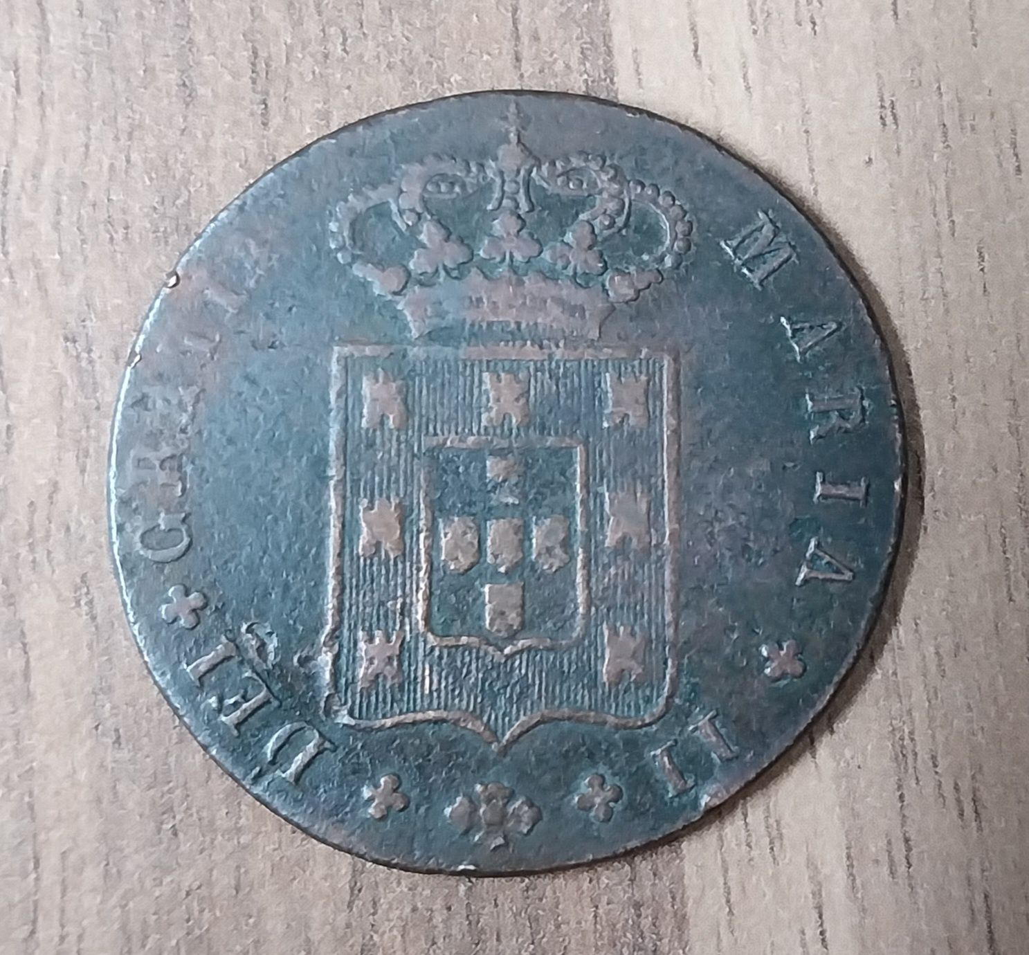 Moeda  antiga de  1836.