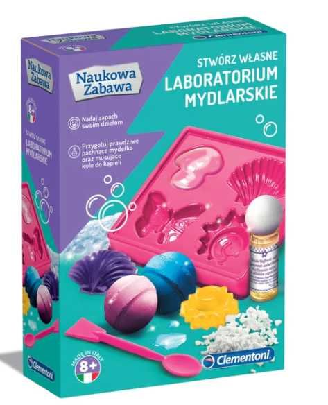 CLEMENTONI 60949 Stwórz własne Laboratorium mydlarskie