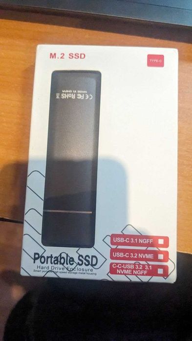 Зовнішній карман для M.2 SSD (NVMe/NGFF) USB-C 3.1/3.2 — i9 Silver