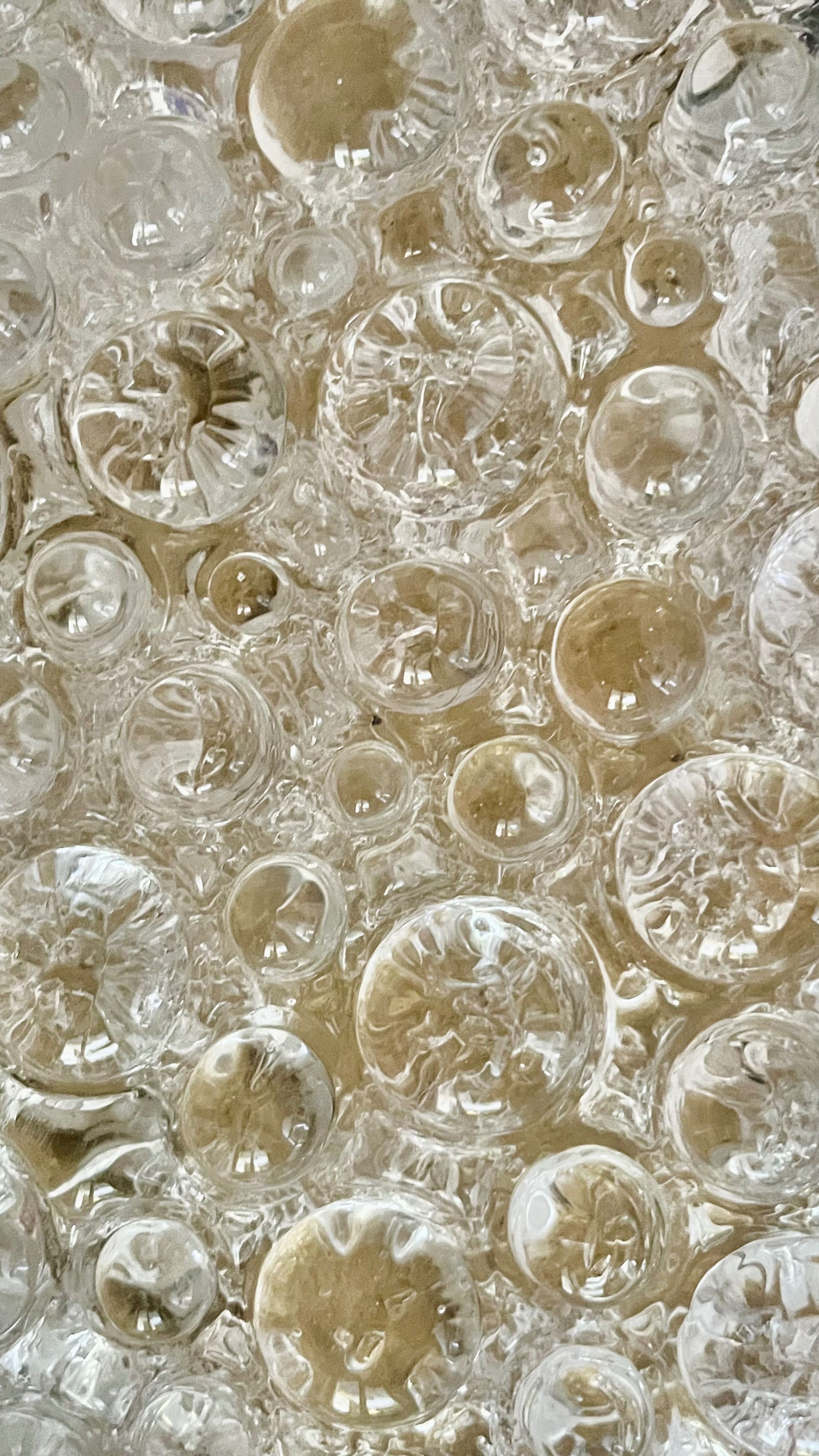 Lampa żyrandol plafon Kaiser duży kryształowy Bubble Glass Murano