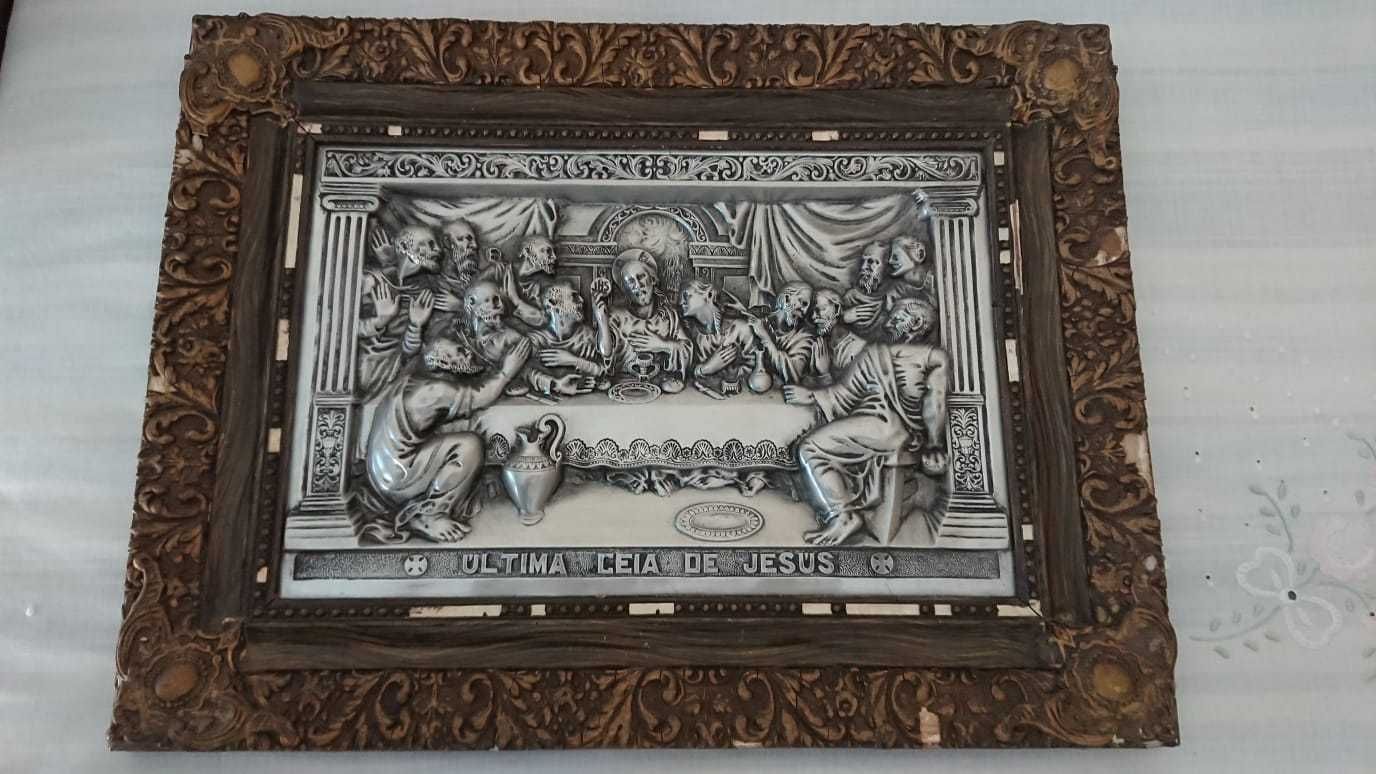 Ultima Ceia de Jesus - em Estanho