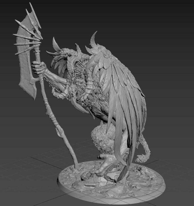 Figurka 3D Minotaur ze skrzydłami –, kolekcjonerska, do malowania