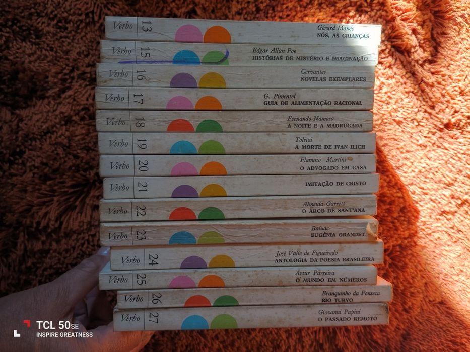 Livros RTP Biblioteca Básica Verbo  , livros antigos em bom estado.