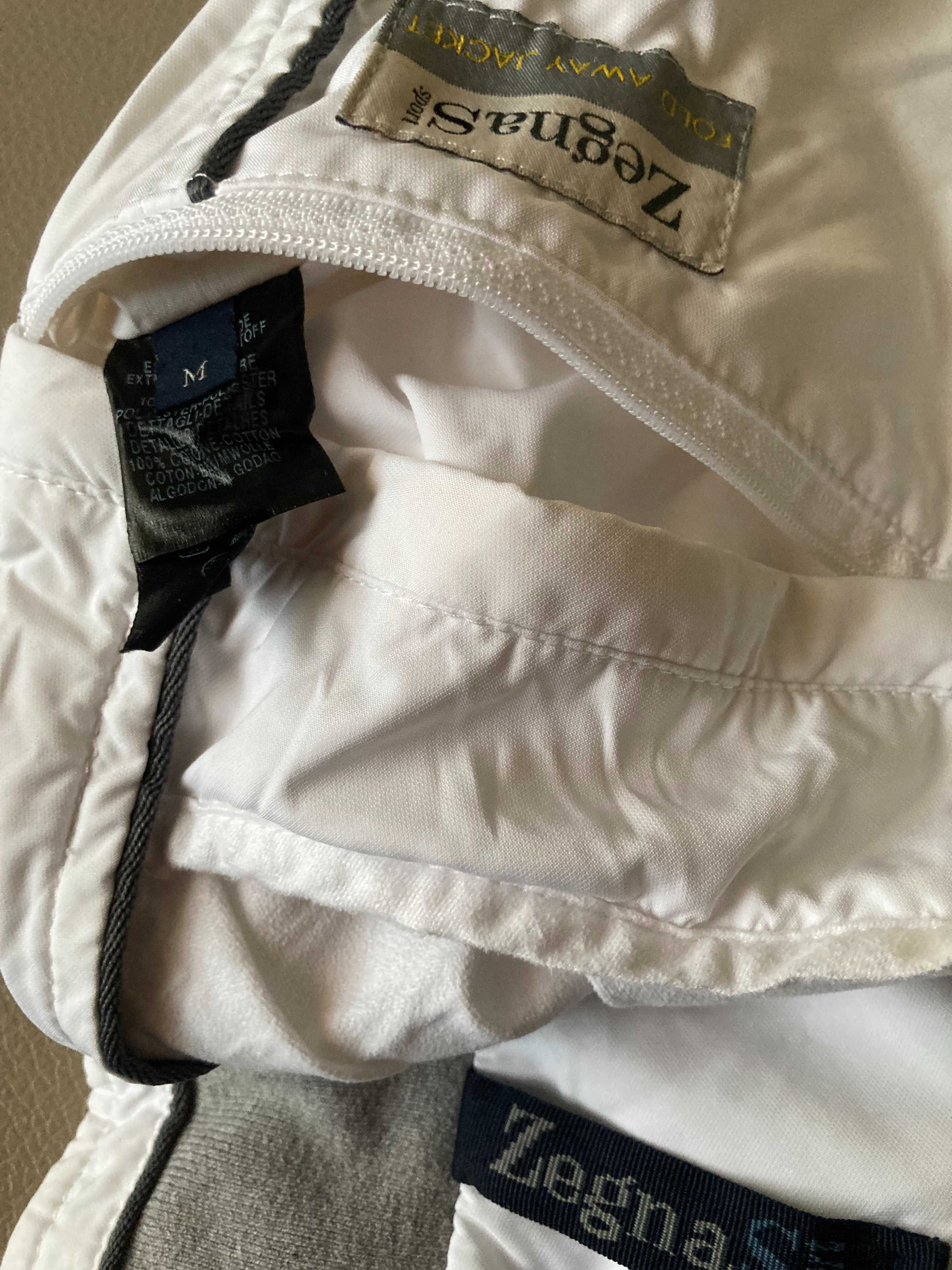 Куртка ветровка Zegna Sport fold away jacket р M белая