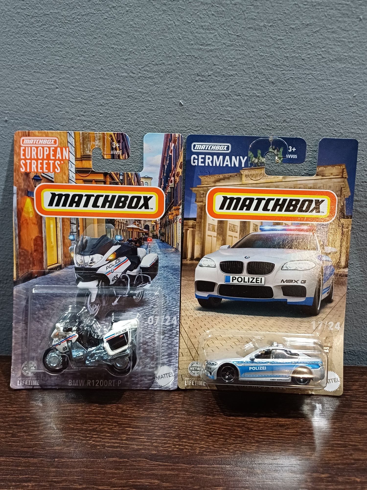 Matchbox kolekcja BMW x 2 szt Police Polizei