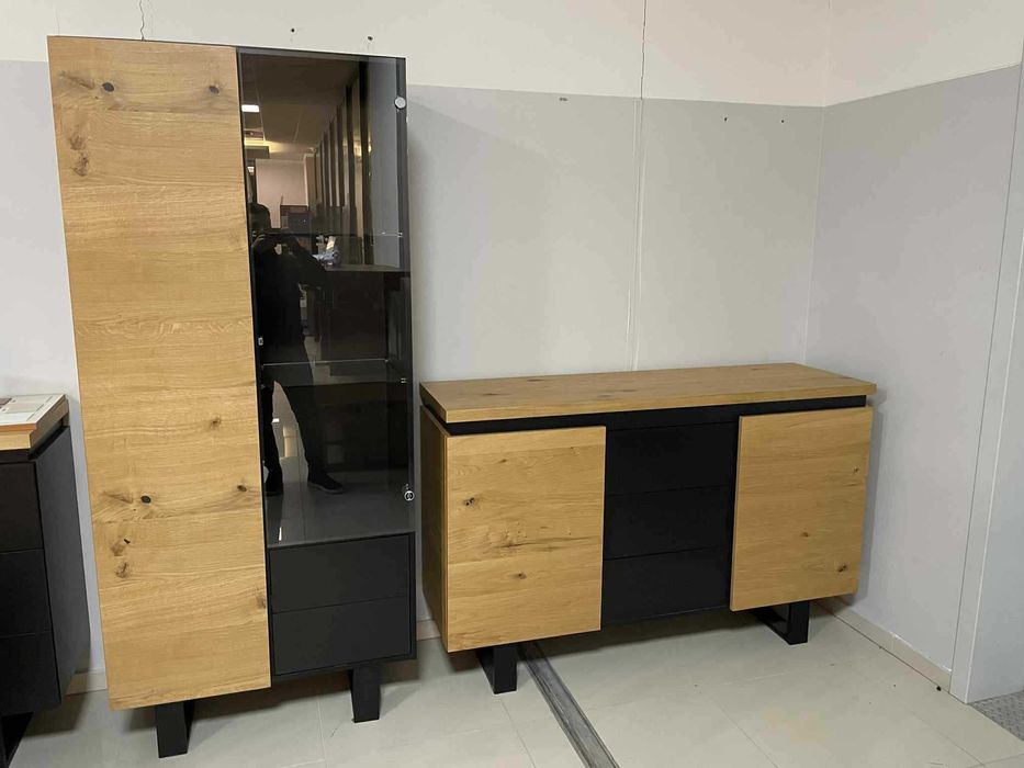 (101WN) Zestaw mebli loft, komoda + witryna 1799 zł