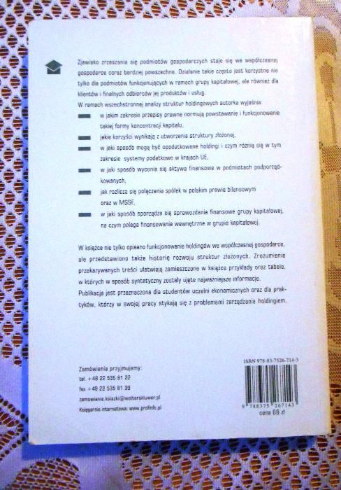 Książka Holding jako podmiot rachunkowości JoannaToborekMazur