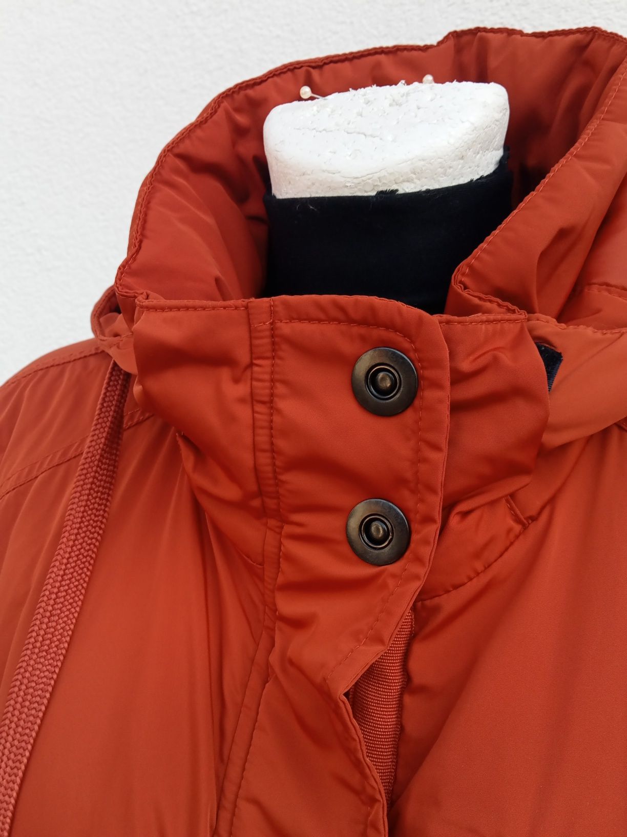 Długa kurtka damska Cellbes 46 48 pomarańczowa orange ciepła parka