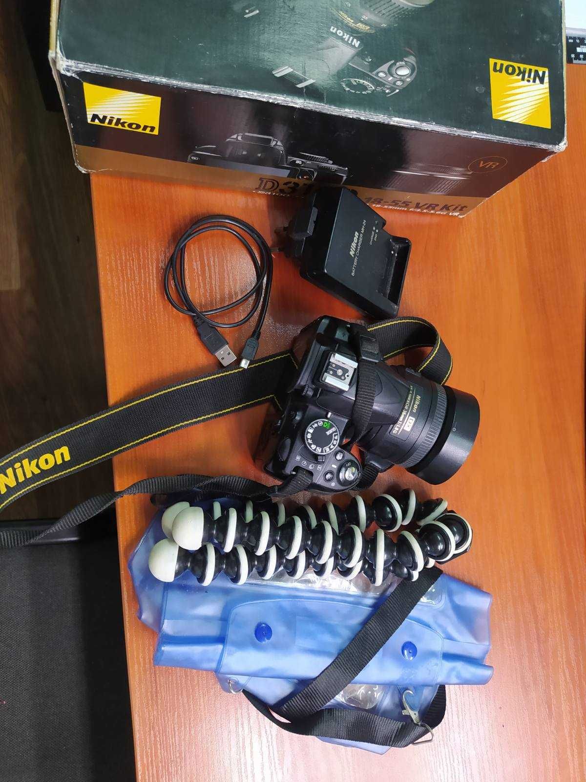 Продам фотоапарат Nikon D3100+обьектив  Nikon AF-S Nikkor35 mm f1.8