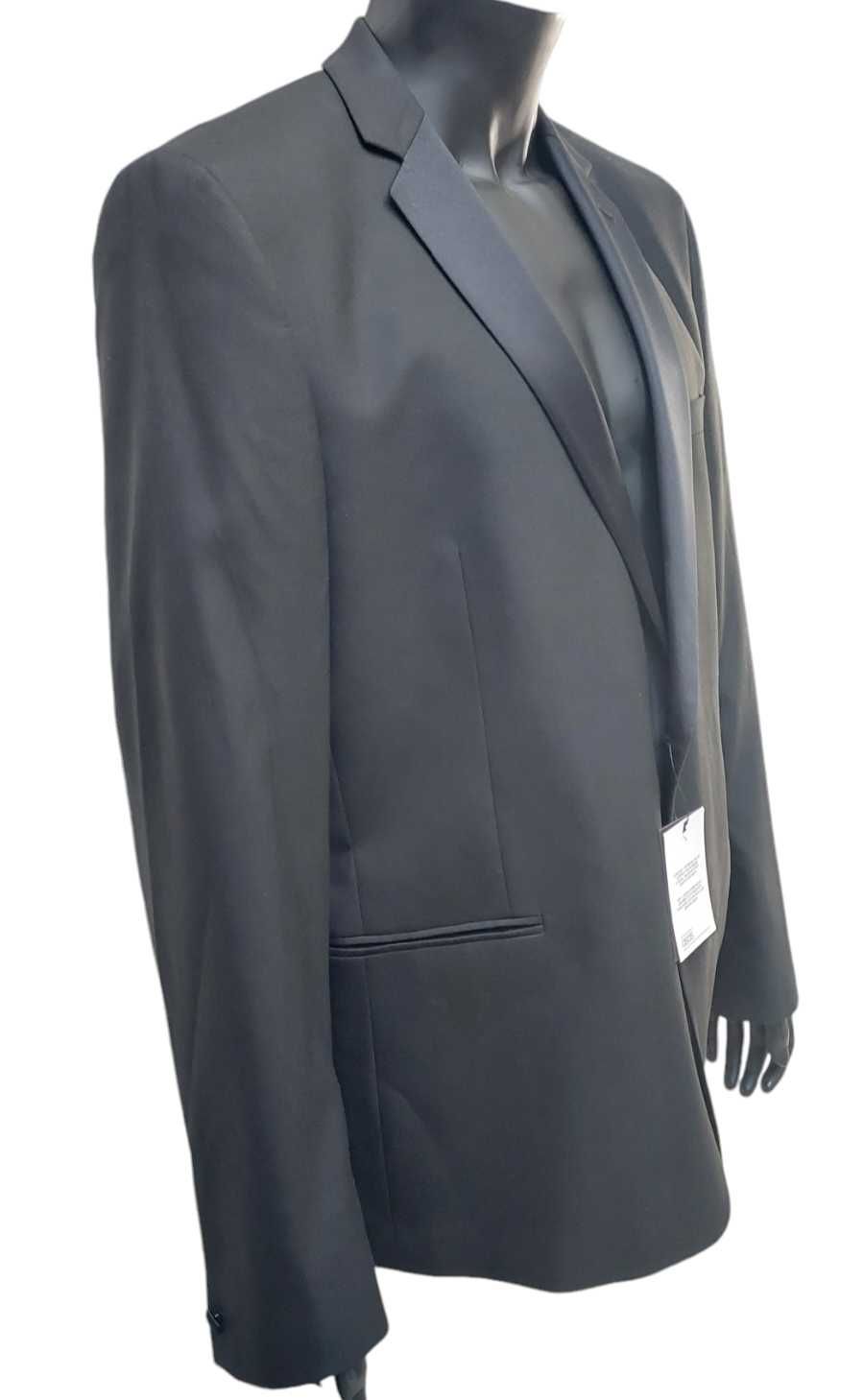 Czarna marynarka z wiskozą ASOS, R. 56