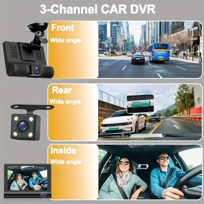 Wodeorejestrator Full HD 1080p z tylną kamerą kamera samochodowa