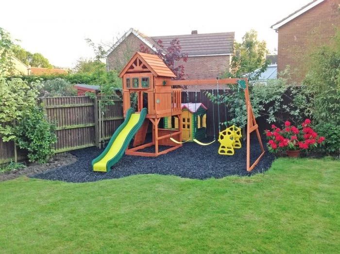 Plac zabaw ATLANTIS Ogrodowy Place Zabaw Drewniane Huśtawka Domek