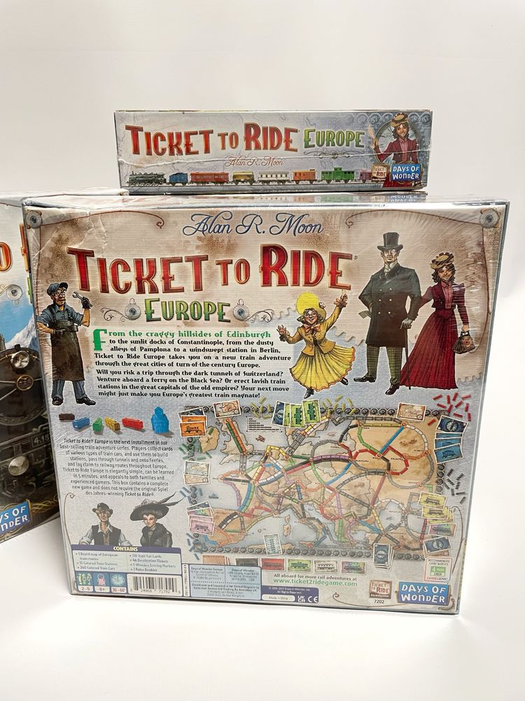 Уцінка Билет на поезд Европа Квиток на Потяг  Ticket to Ride Europe