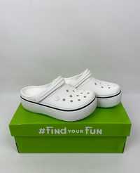 Crocs crocband Platform White w6,w7,w8,w9,w10