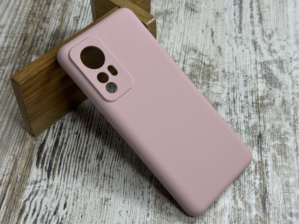 Не пачкаются! Чехол Silicone Case на Xiaomi 12/ 12X. Микрофибра чохол