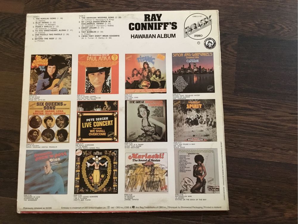 Ray Conniff hawaiian album winyl