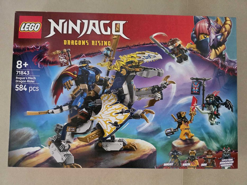 Lego 71843 - NINJAGO - Rogue's Mech Dragon Rider. Novo e Selado