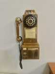 Telefone vintage madeira replica modelo payphone 1928