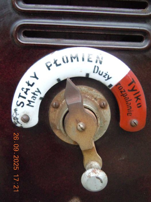 żeliwny solidny piec koza kominek ARTDECO HERZFELD & VICTORIUS sprawny