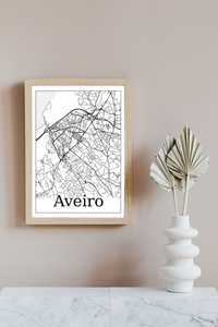 Poster/Mapa de cidades de Portugal- Aveiro- Download digital