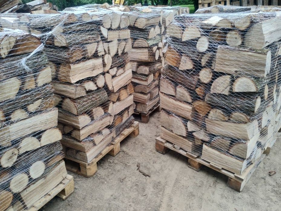 Drewno DĄB - kominkowe, drzewo opalowe, 1m3 na palecie - HDS