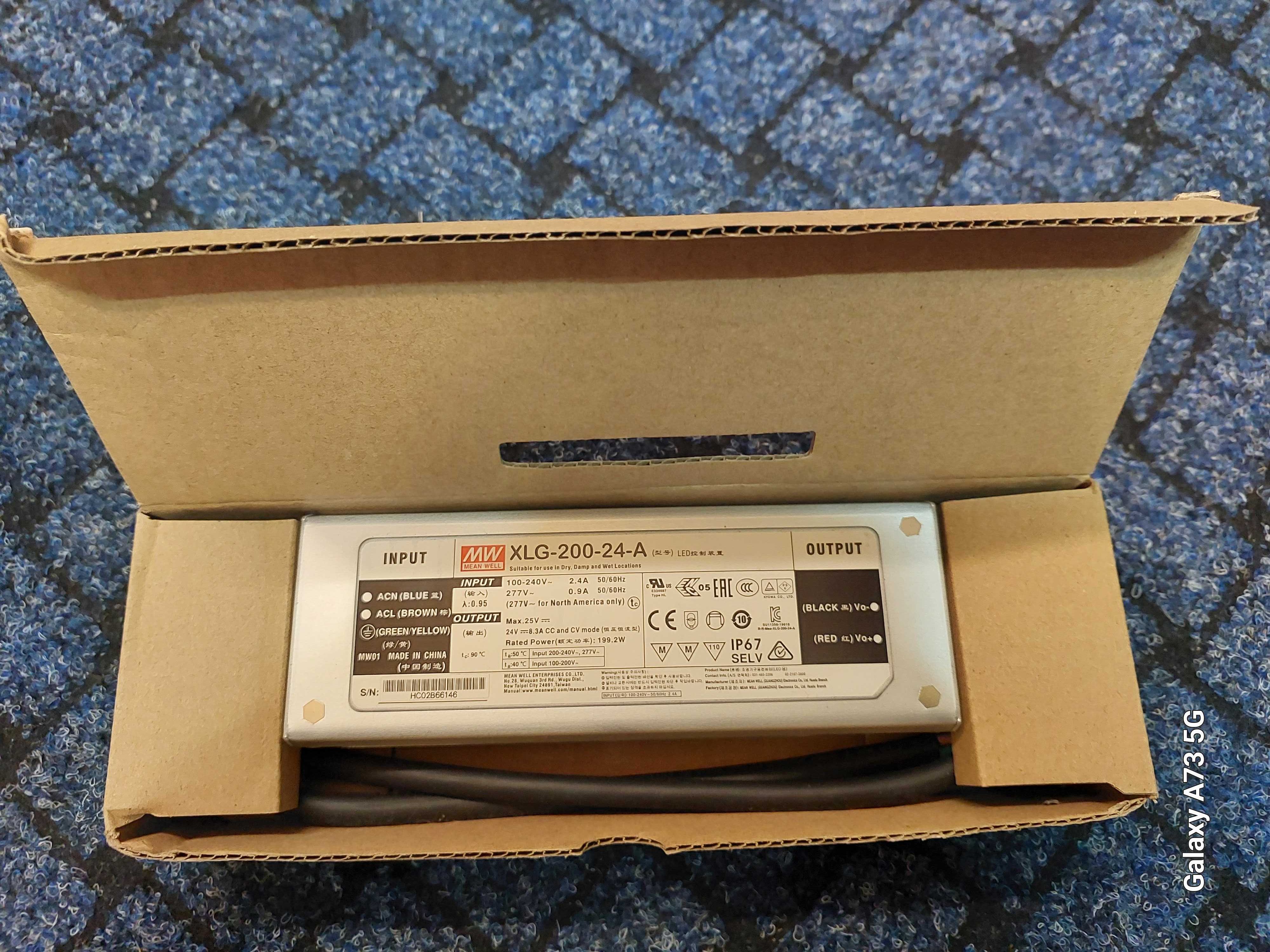 Блок живлення XLG-200-24-A Mean Well 199.2 Вт, 8.3 А, 24V IP67