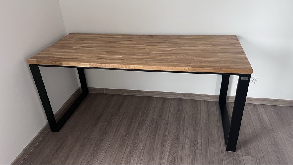 Dębowe biurko LOFT 190x80cmx85cm - dla wysokich