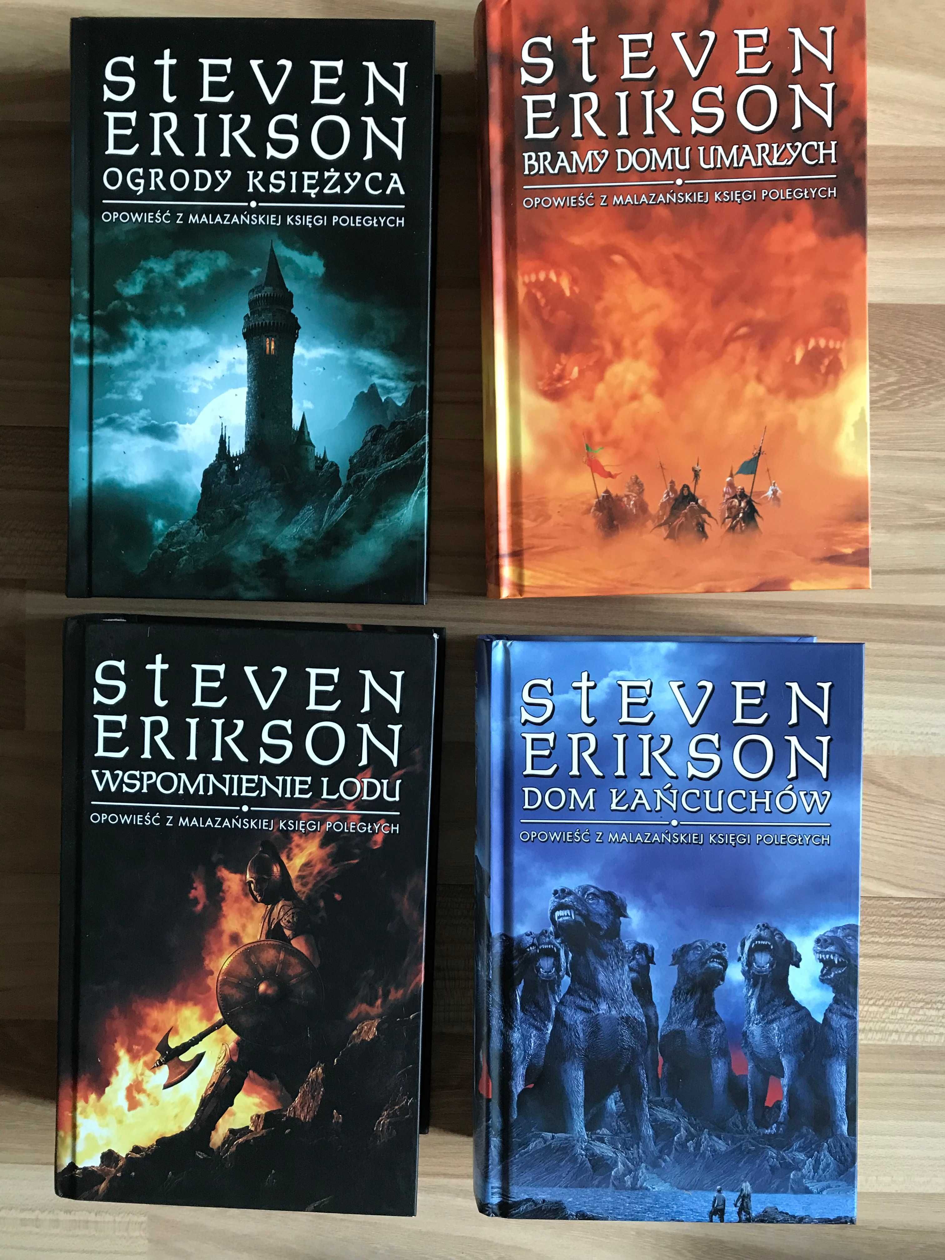 Steven Erikson Malazańska Księga Poległych komplet NOWE twarde
