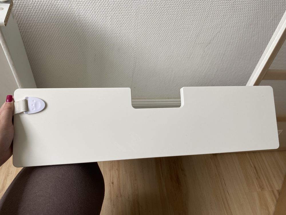 Łóżeczko dziecięce z przewijakiem IKEA STUVA białe 86x126x67