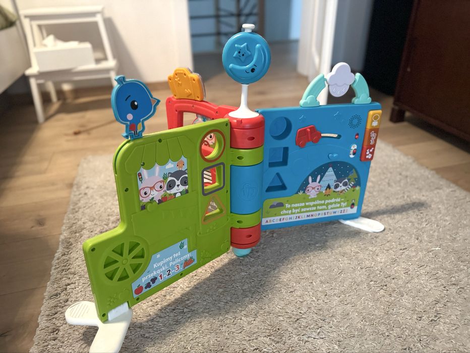 Fisher-Price Ucz się i śmiej! "Poziomy nauki" Edukacyjna Gigaksiążka.