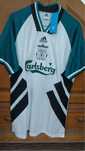Camisola liverpool vintage epoca 93/94/95 away