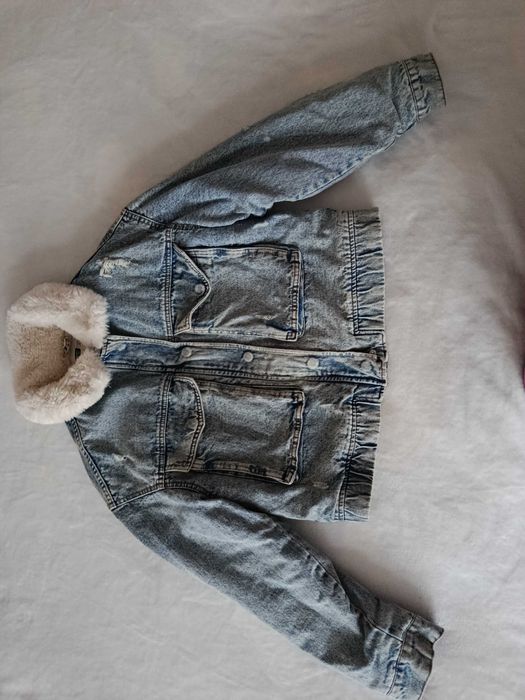 Джинсова зимова курточка