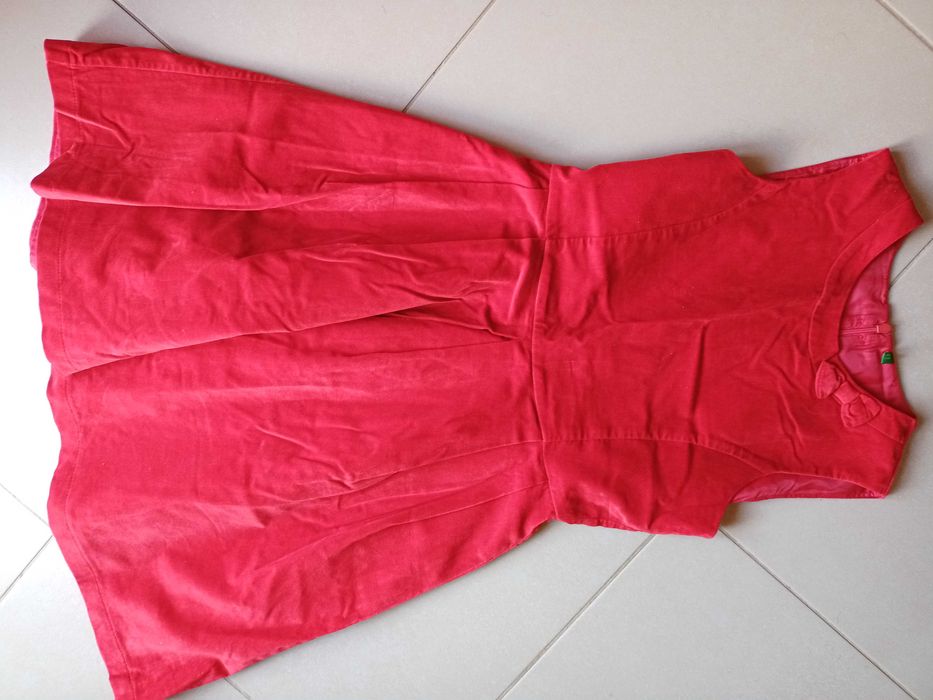 Vestido menina vermelho 11-12 anos