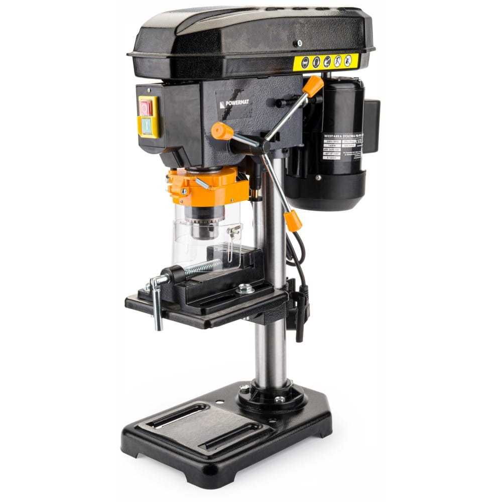 POWERMAT Wiertarka Stołowa Słupowa Kolumnowa Laser + Imadło PM0924