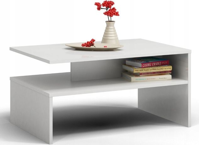 Ława, stolik, 90x60x45cm biały