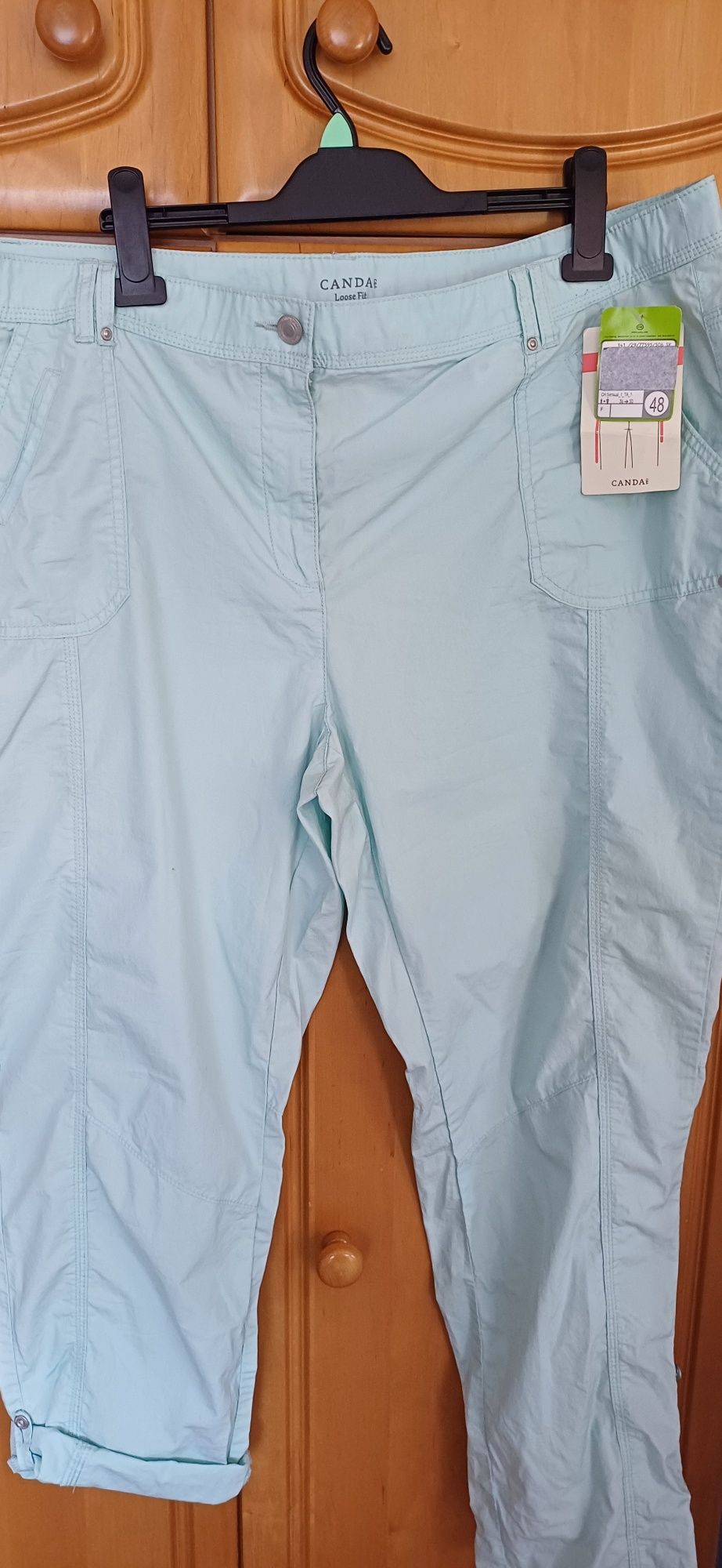 Spodniez metką  na lato R 48. Pas 100cm dł 108