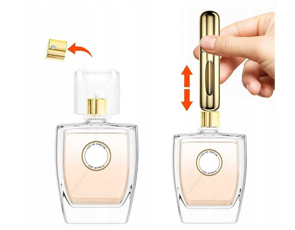 Zestaw Buteleczka na PERFUMY 8ml i 5ml Atomizer podróżny kod 1588