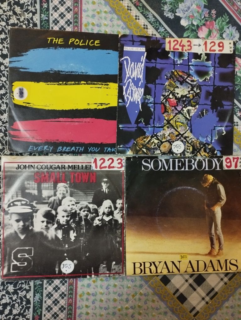 Lote de Singles em vinil dos anos 80