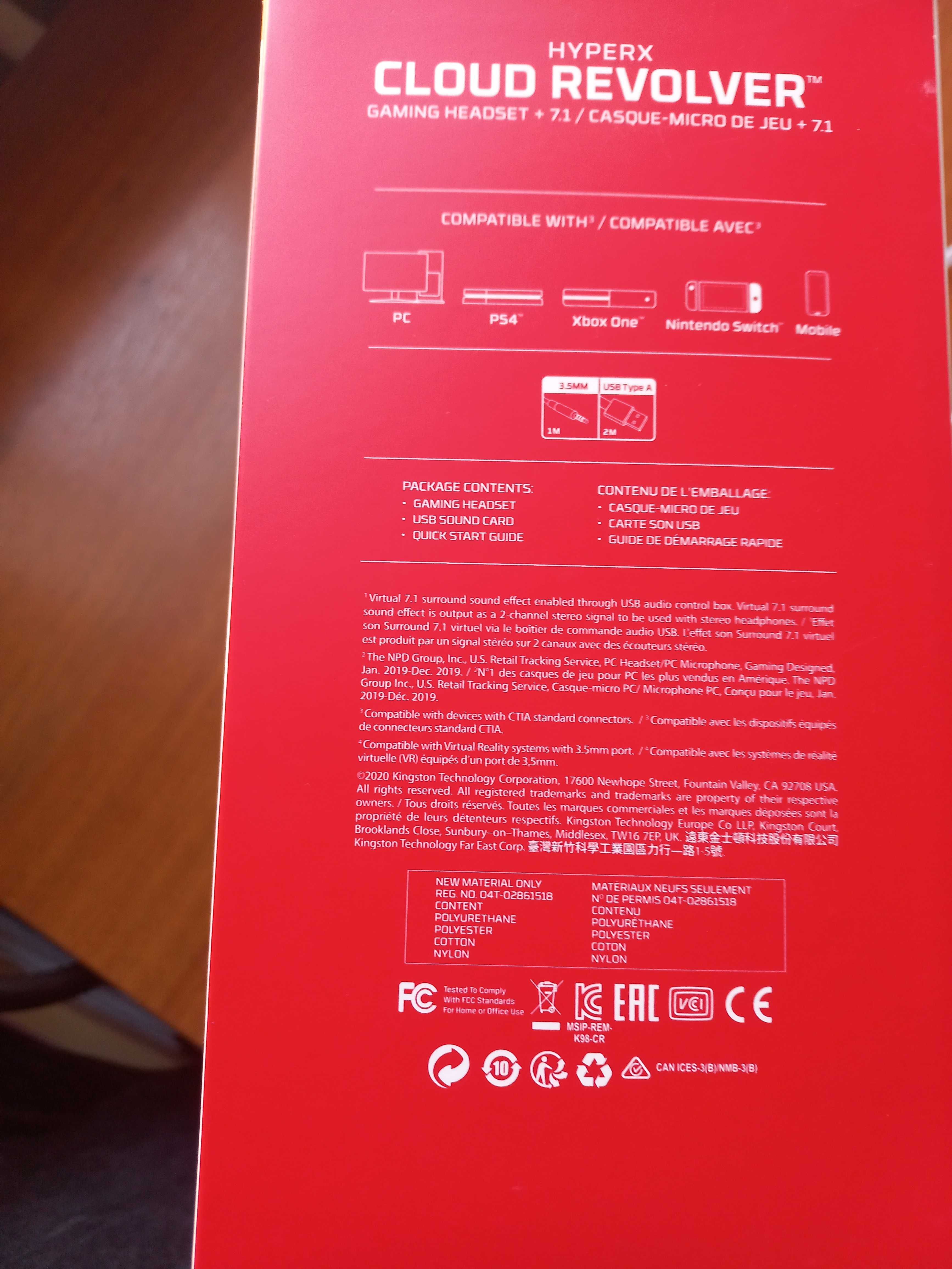 Наушники HyperX Cloud Revolver 7.1 Black Нові