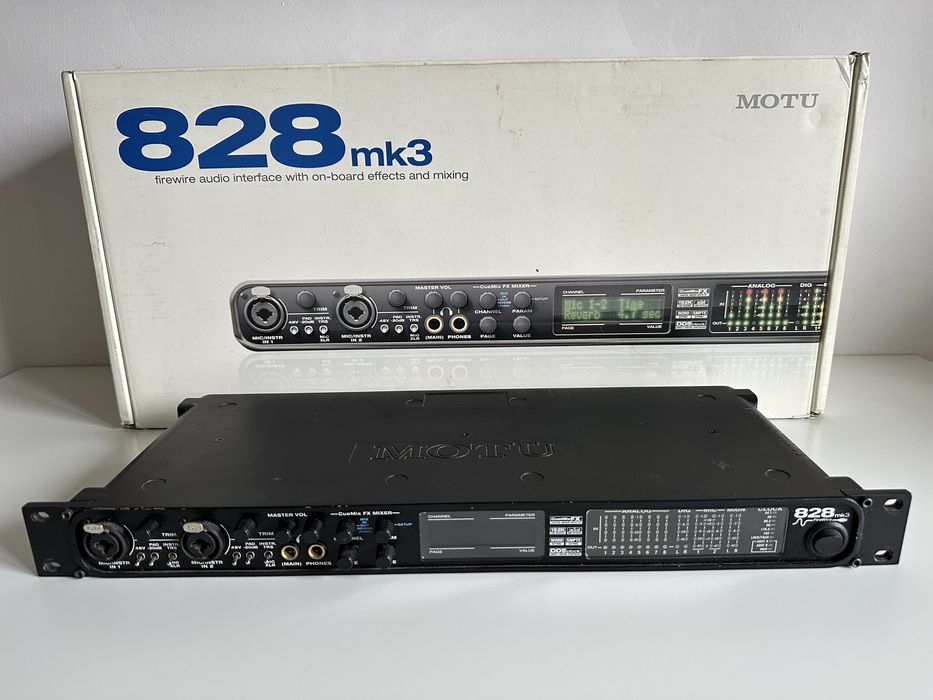 Interfejs audio MOTU 828mk3 FireWire – świetny stan, komplet!
