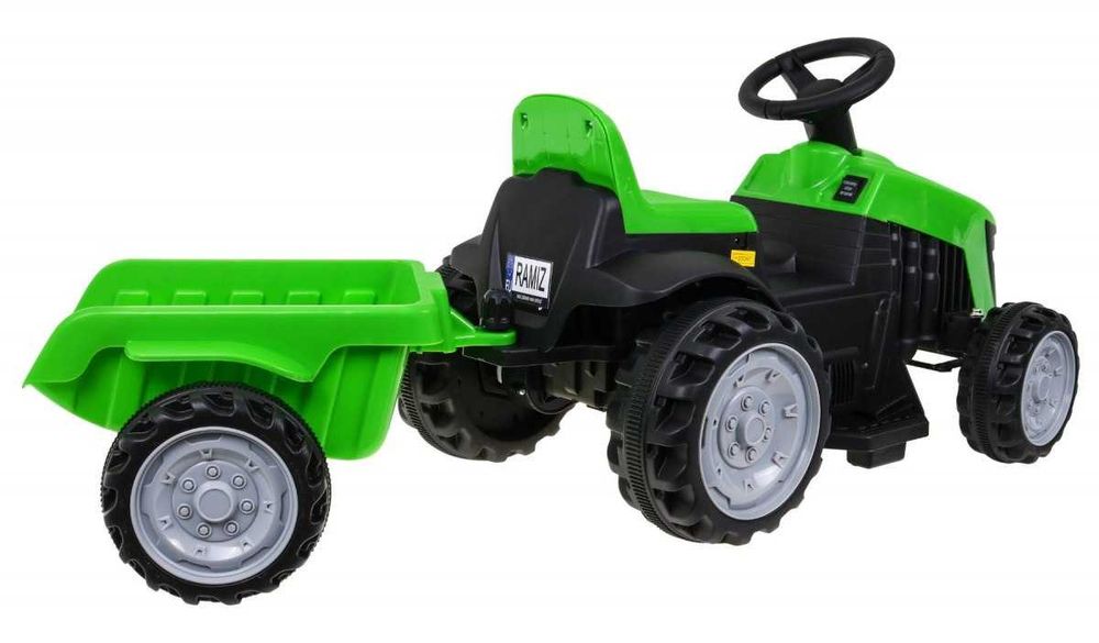 Traktor z Przyczepą Zielony TR1908T
