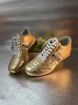 Bikkembergs Złote Skórzane Sneakersy w Stylu Vintage z lat 90-tych