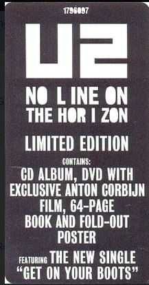 U2 – No Line On The Horizon box - CD+DVD+Livro