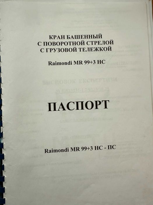 Баштовий кран Raimondi MR 99