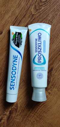 Pasty do zębów sensodyne delikatne wybielanie i z węglem