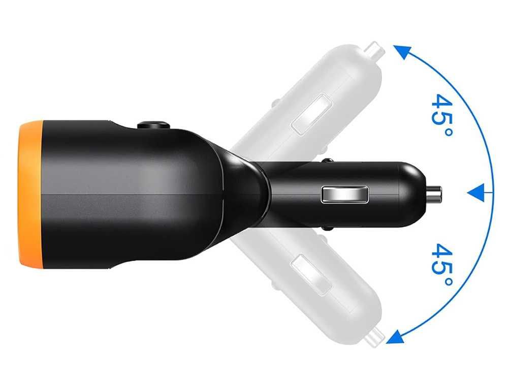 Rozdzielacz gniazda zapalniczki 12-24V 2xUSB-A 1xUSB-C QC 3.0 80W