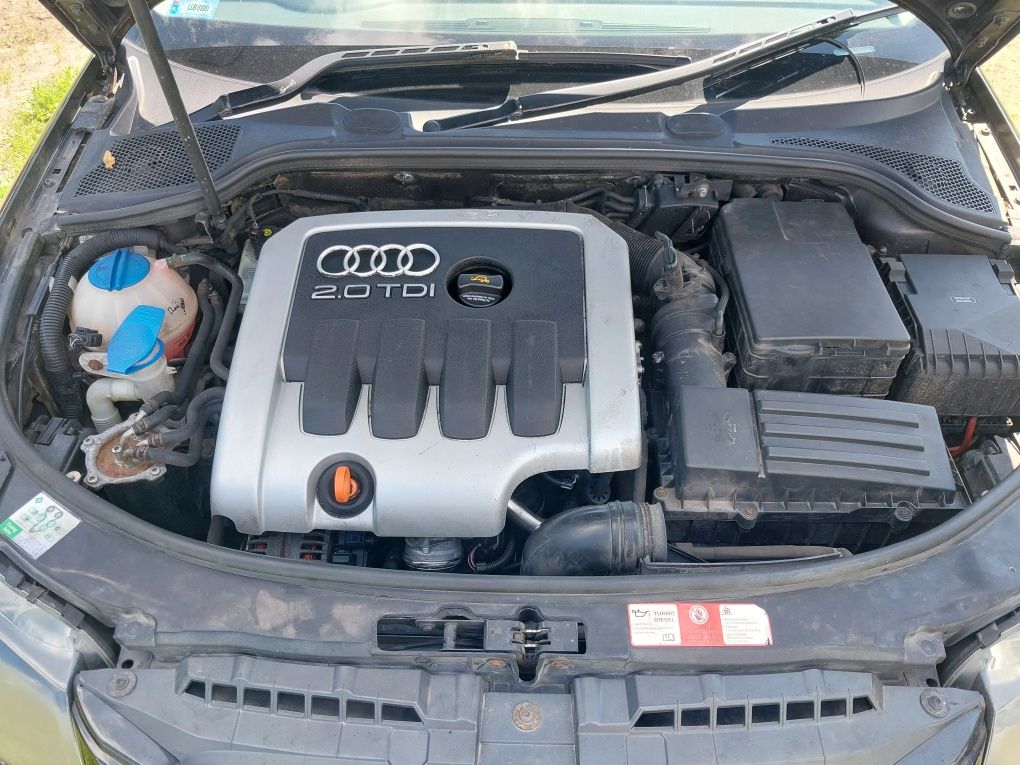 Części audi a3 8p sportback 2.0 tdi bkd skrzynia grf kolor lz7l maska