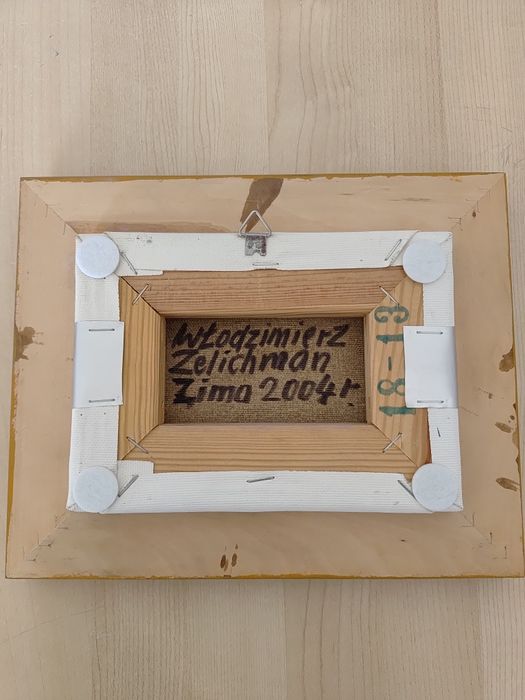 Obraz olejny zima Włodzimierz Zelichman